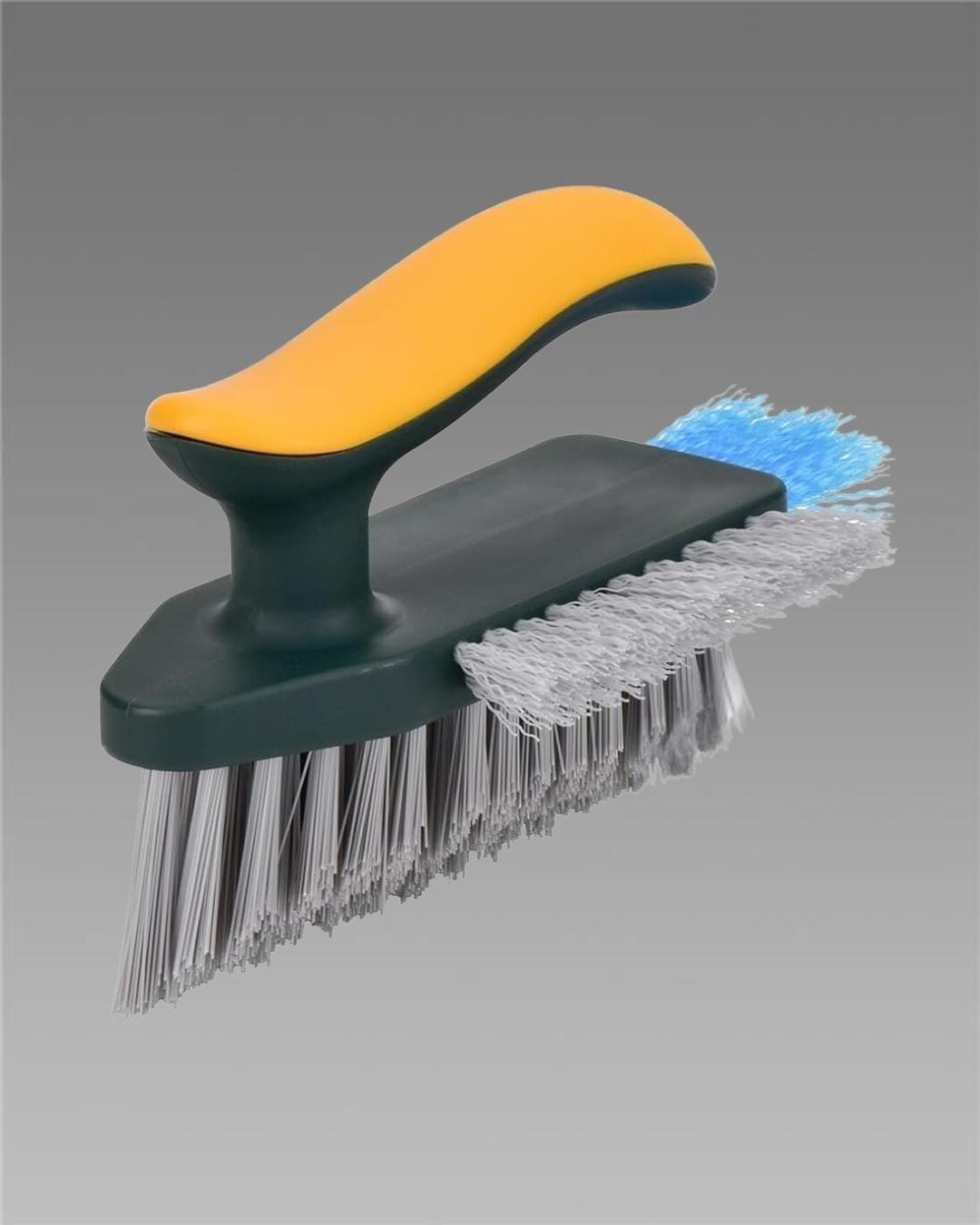 Tile Grout Cleaner Brush with Squeegee Wet and Dry Brush (Multicolor) Plastic Wet and Dry Broom (Multicolor)