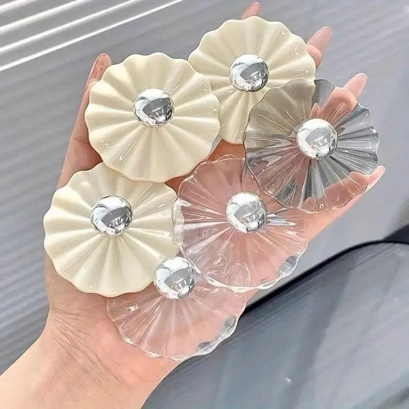Petal Shaped Adhesive Wall Hooks (5Pcs)