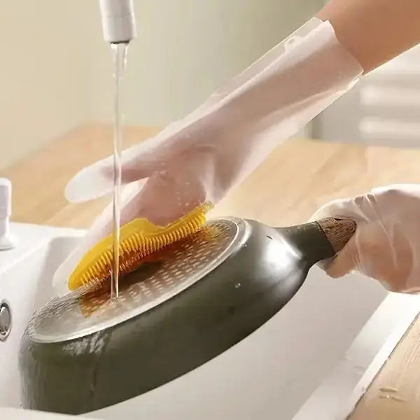 Silicone Dishwashing Glove Pair