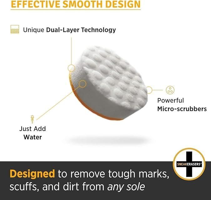 Multipurpose Shoes Cleaner Premium Dual-Sided Sponge