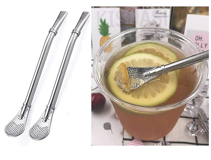2 in 1 Straw Filter Spoon