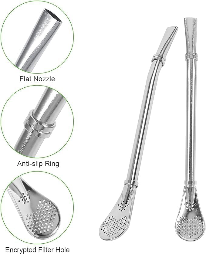 2 in 1 Straw Filter Spoon