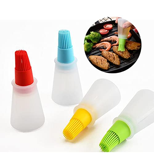 New Portable Oil Bottle Barbecue Brush Silicone Kitchen bbq Cooking Tools