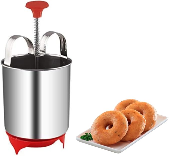 Durable Stainless Steel Mendu Vada Maker Spring Push Mechanism With Stand
