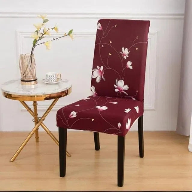Floral Printed Dining Chair Covers Set of 4