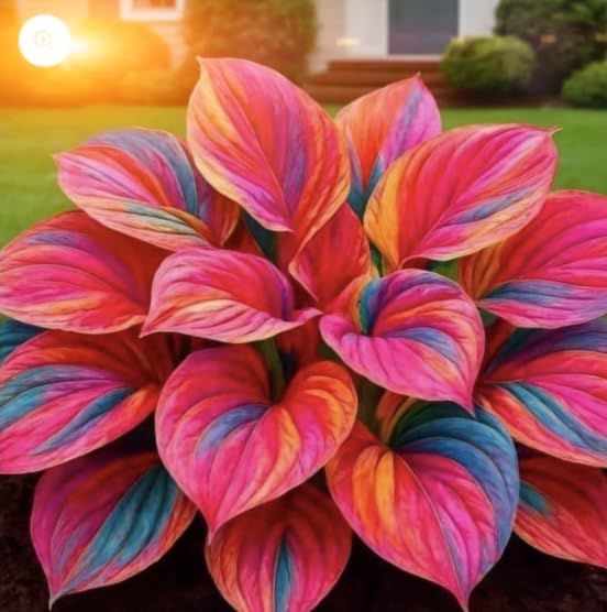 Rare Multicolor Hosta Seed + Plant Growth Serum Free