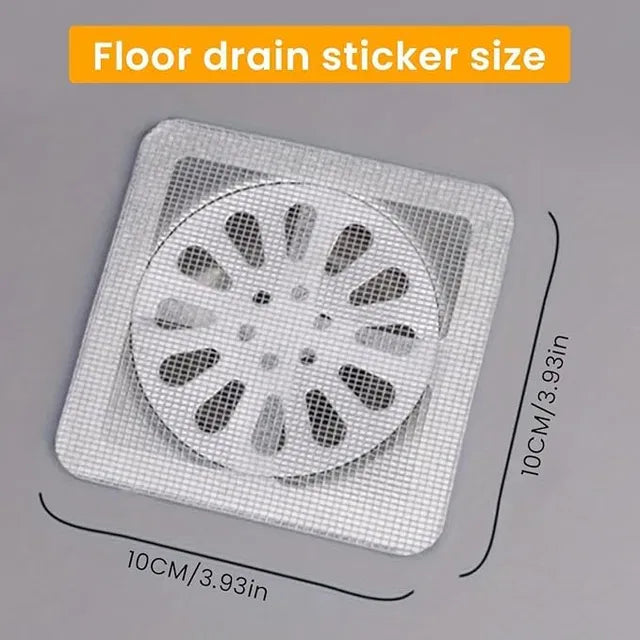 20Pack Disposable Shower Drain Hair Catcher, Drain Hair Catcher Waterproof Mesh Stickers for Bathroom Accessories