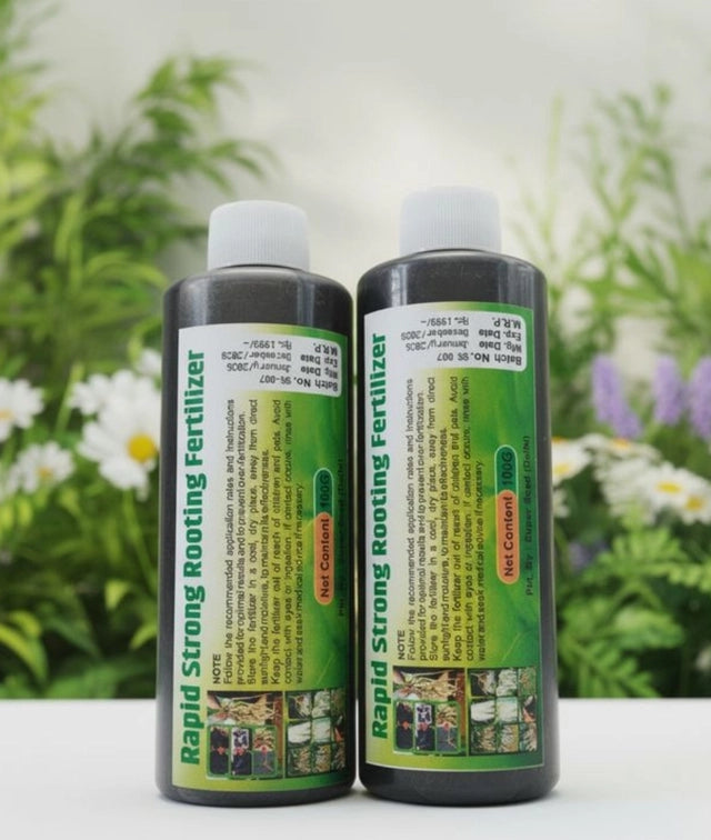 Concentrated liquid rooting hormone and plant growth stimulator designed to promote root development in cuttings and seedlings
