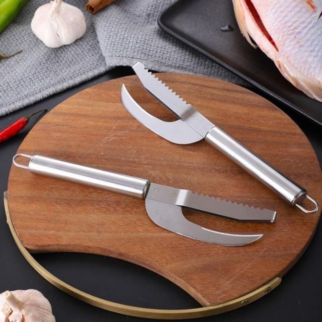 3-in-1 Stainless Steel Fish Scaler Remover Knife